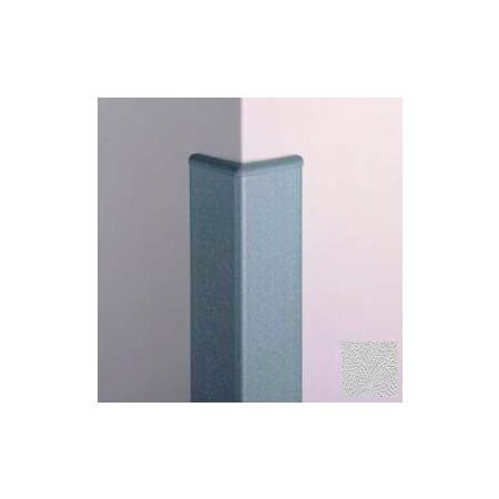 Pawling Surface Mounted Corner Guard 90Deg, 3'' Wings, 12'H W/Caps, Silver Gray CG-10R-12-210